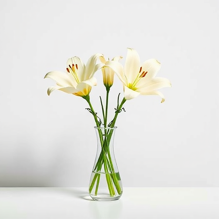 Minimalist Beyaz Zambak